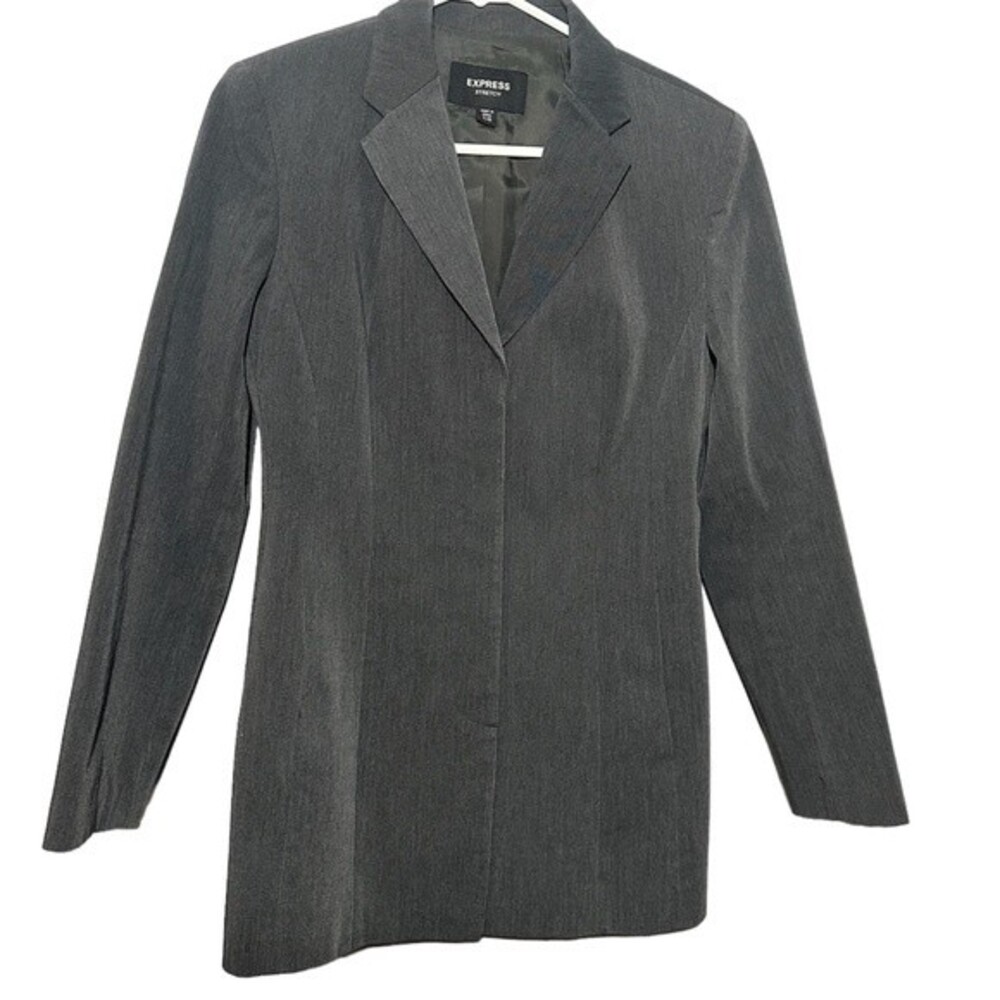 Express Stretch Women's Grey Suit. Size: 7/8